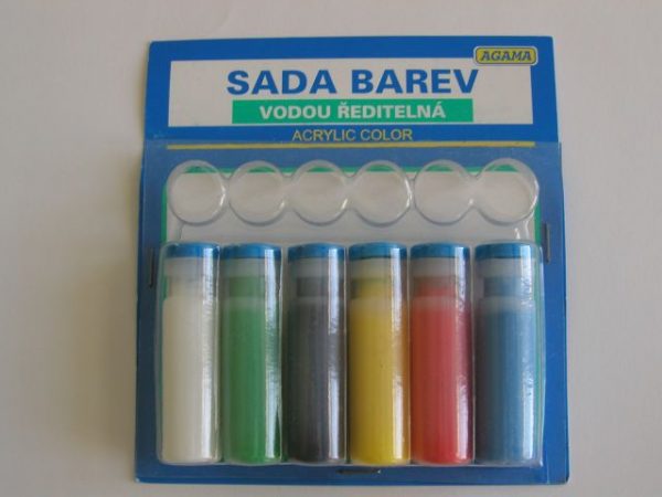 Grundlegende Acryl glänzende Farben 6x3ml