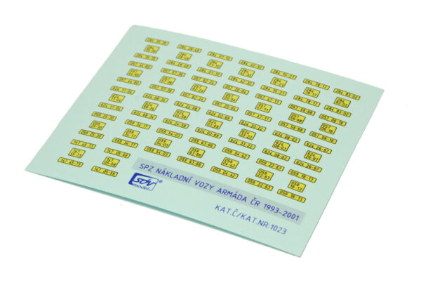 Licence plates for trucks, military, Czech Rep. 1993-2001 1:87 - Image 2