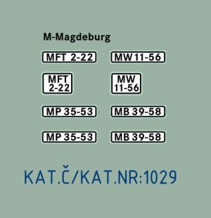 Kennzeichensatz DDR 1:87