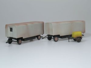 Set of construction trailers 1:87