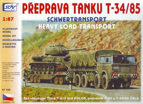 Tatra 813 8x8, P-50, T-34/85 1:87 – Bild 3