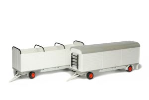 Circus trailers, 2pcs 1:87