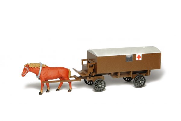 Ambulance with a horse 1:87