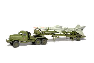 Guideline missile on transport trailer 1:87