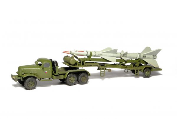 Guideline missile on transport trailer 1:87