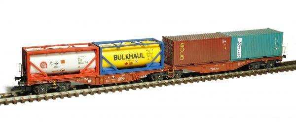 Articulated Container Wagon Sggrss 55 ČDC 1:120