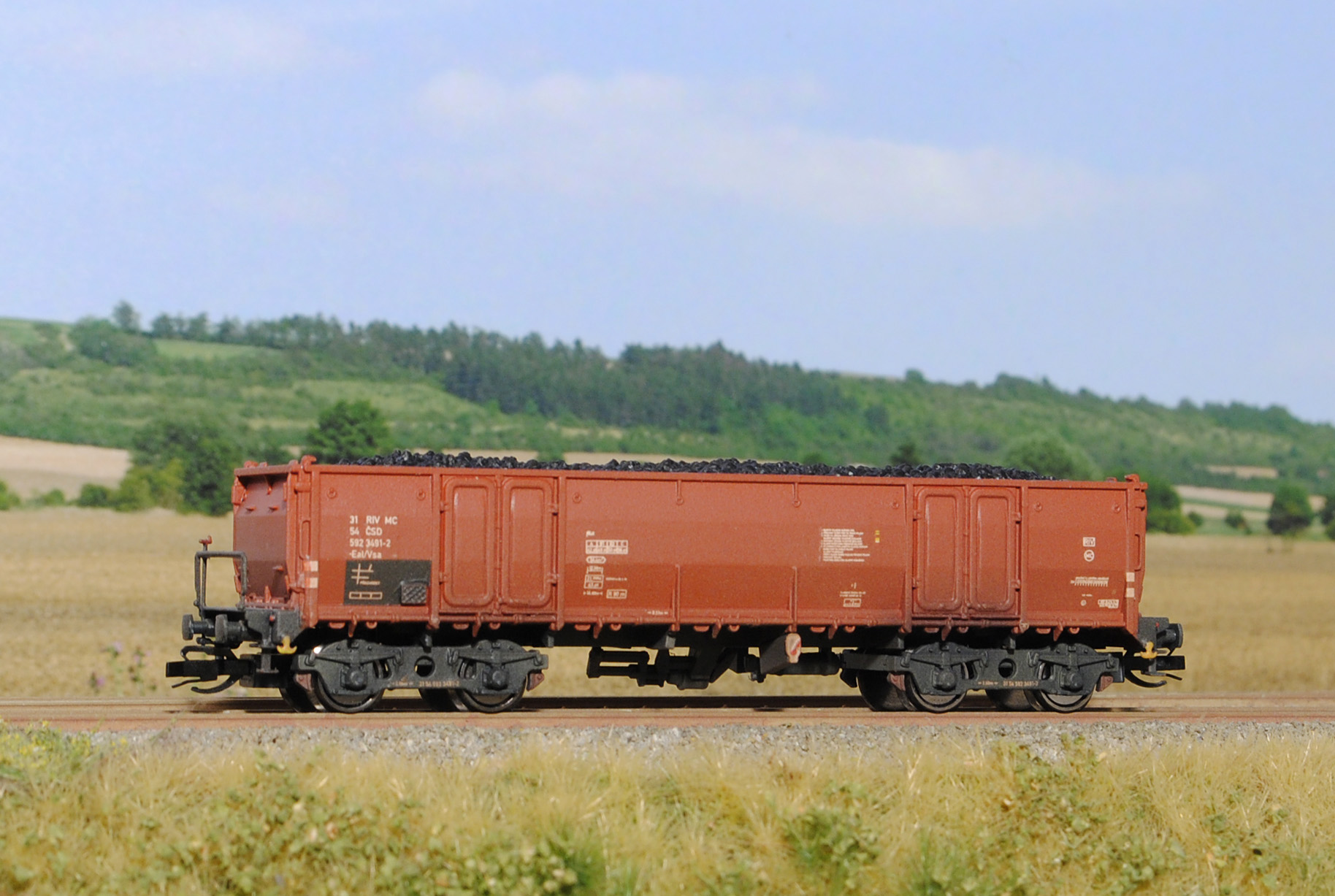 Open freight wagon Eal/Vsa 10 ČSD 1:120 - Image 2