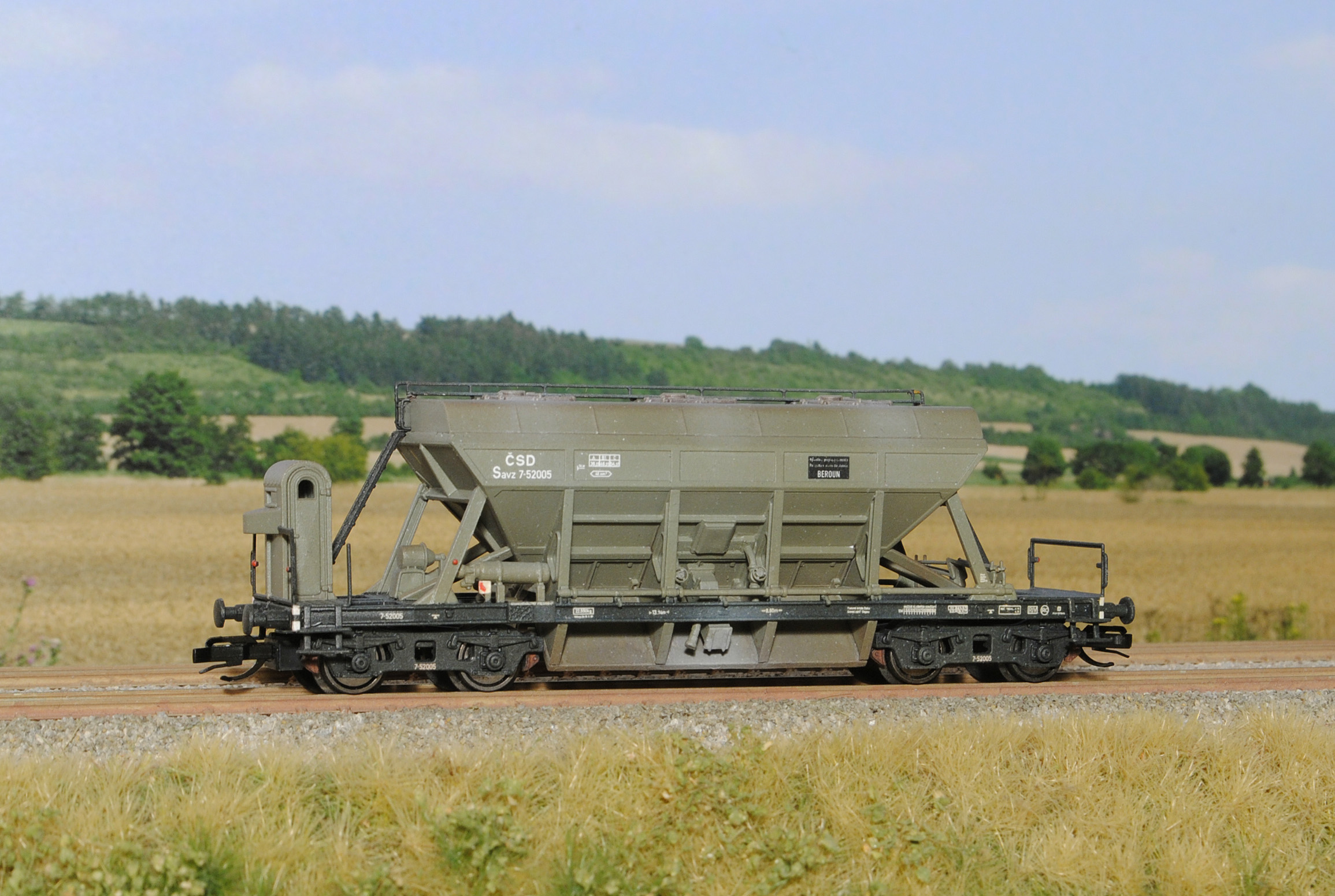 Hopper car Fad/Savz 10 ČSD 1:120 - Image 2