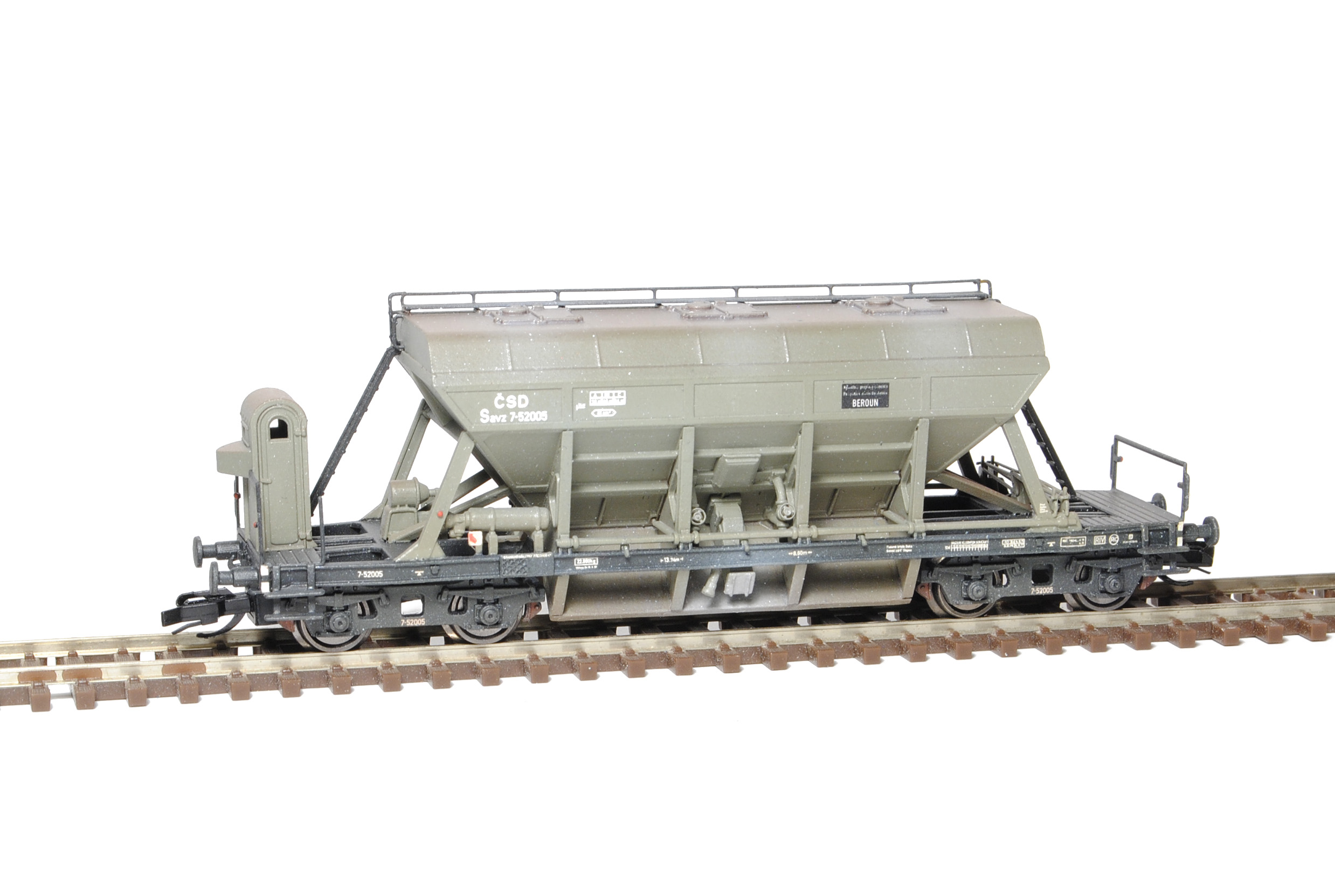 Hopper car Fad/Savz 10 ČSD 1:120