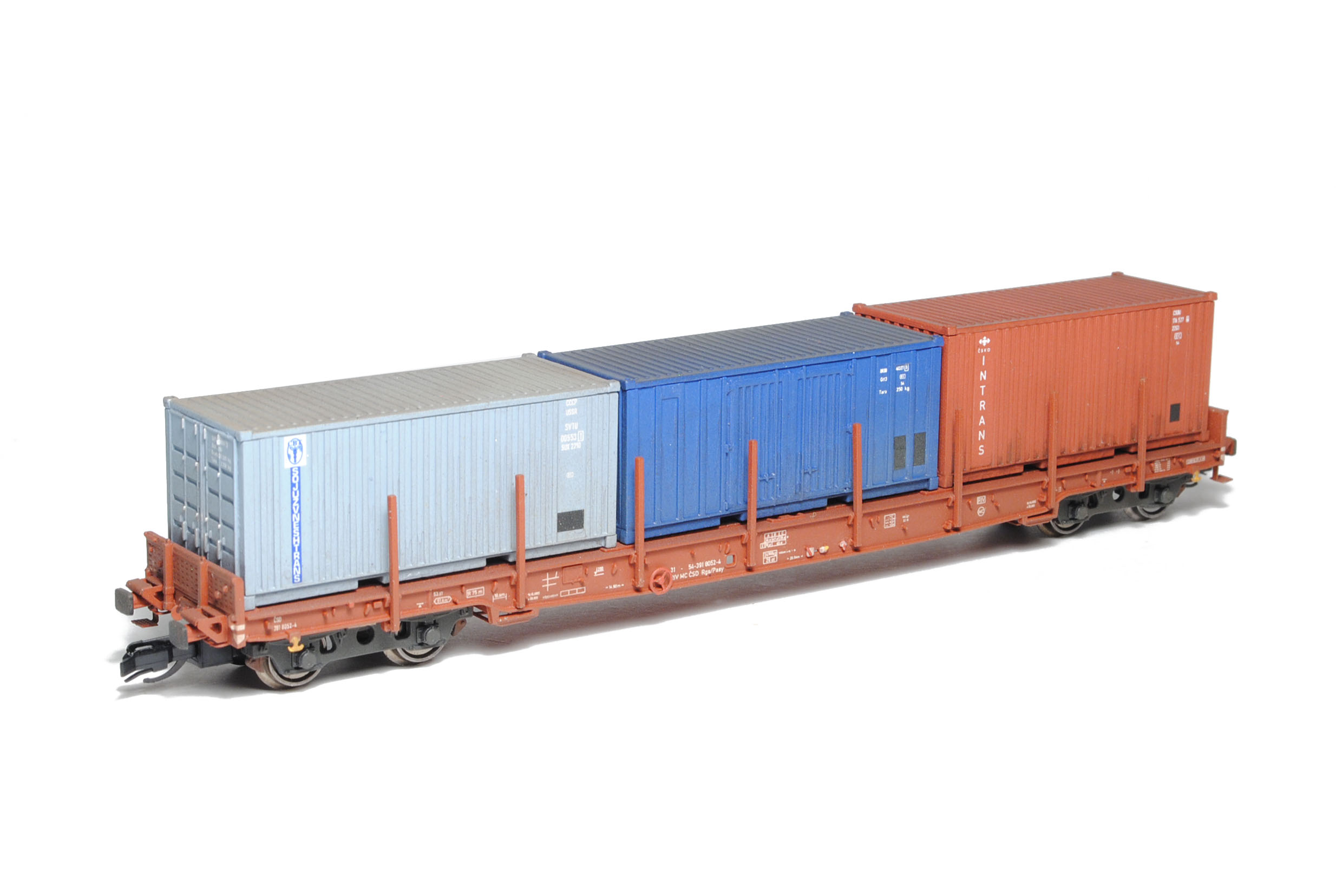 Containertragwagen Sgs/Pasy 11 ČSD 1:120 – Bild 4