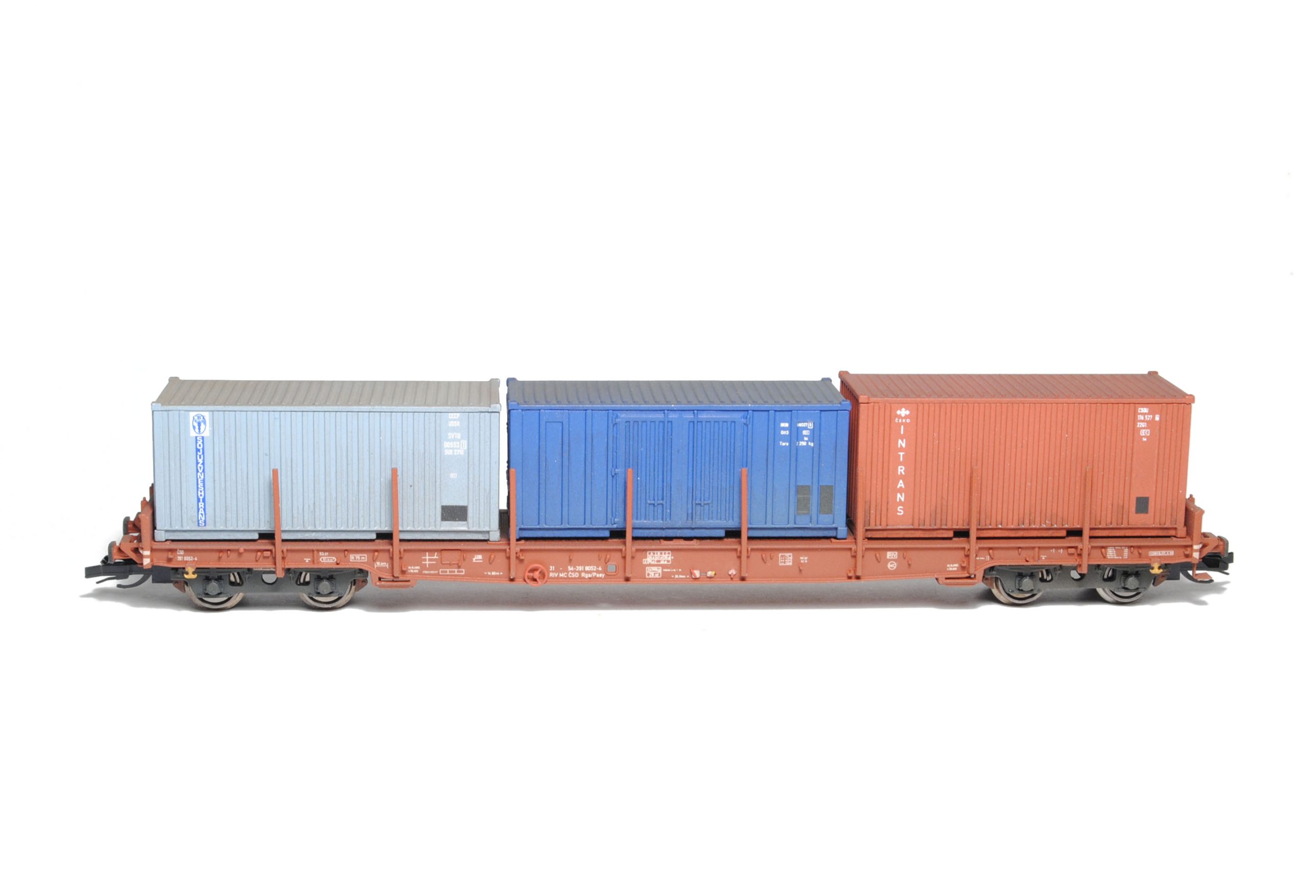 Containertragwagen Sgs/Pasy 11 ČSD 1:120 – Bild 6