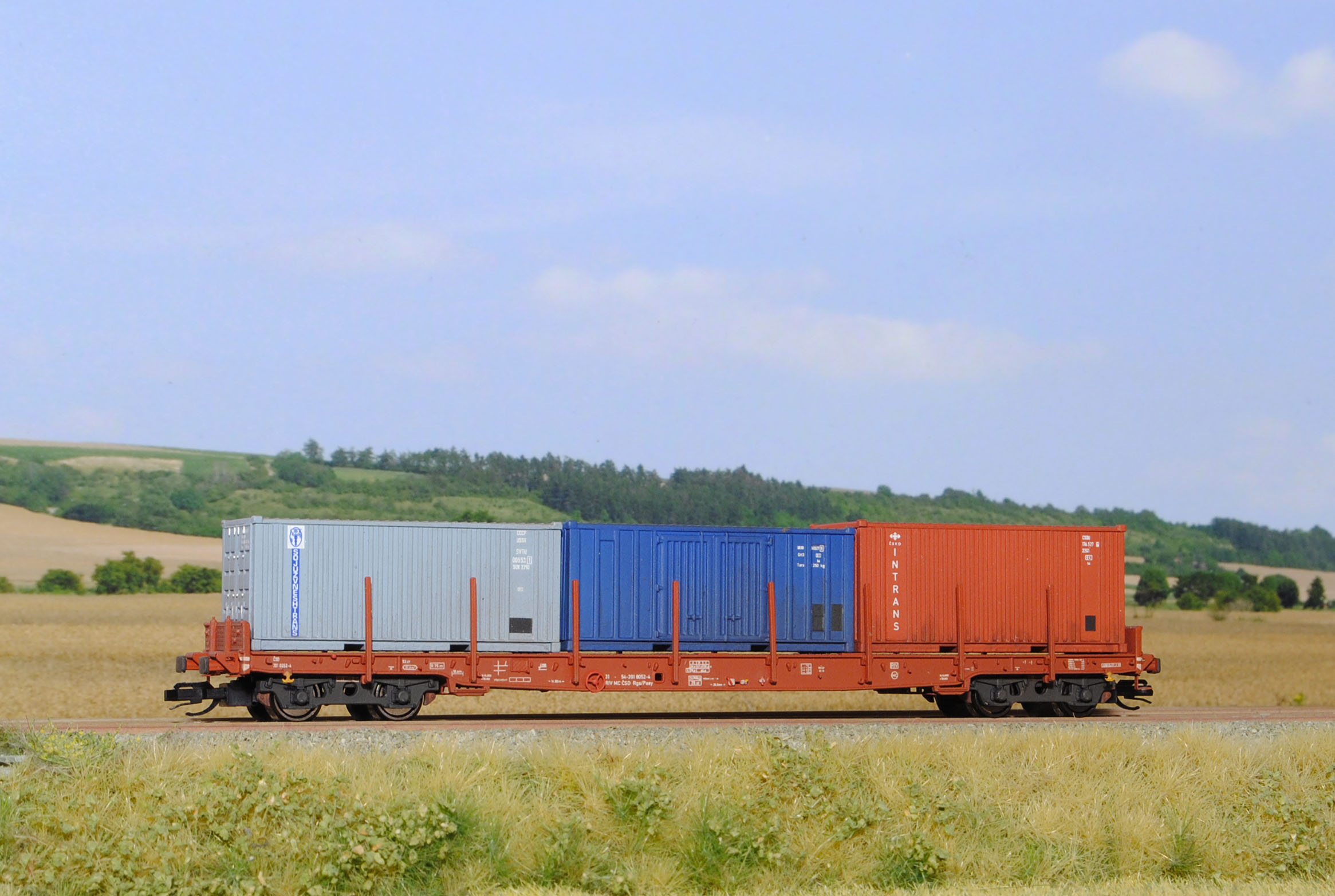 Articulated Container Wagon Sgs/Pasy 11 ČSD 1:120